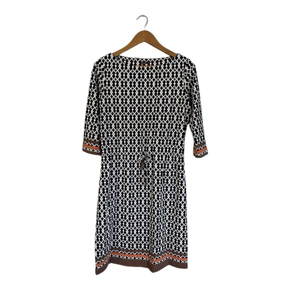 J. McLaughlin Dress Womens Medium Blue Drawstring Waist - Picture 2 of 6